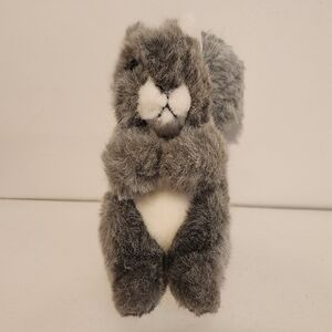 8” Unbranded Grey Squirrel Plush Stuffed Animal
